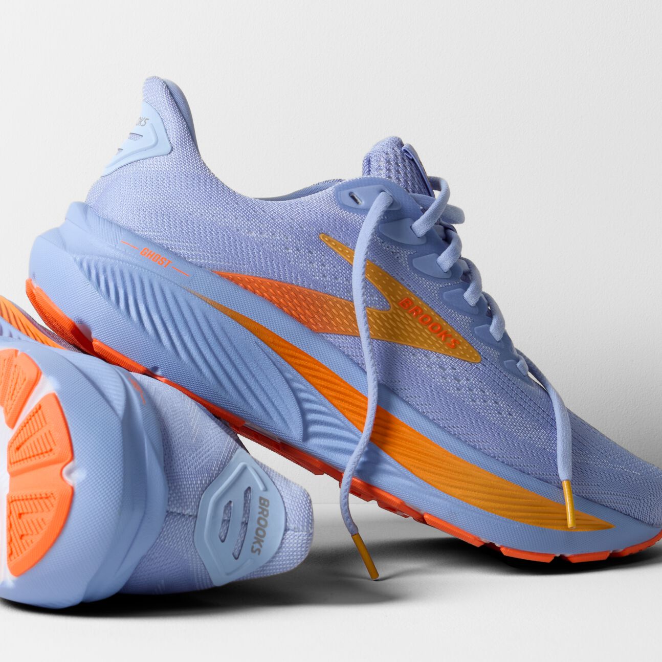 Brooks Women's Ghost 17 – Blue Heron/White/Orange - Interval Running