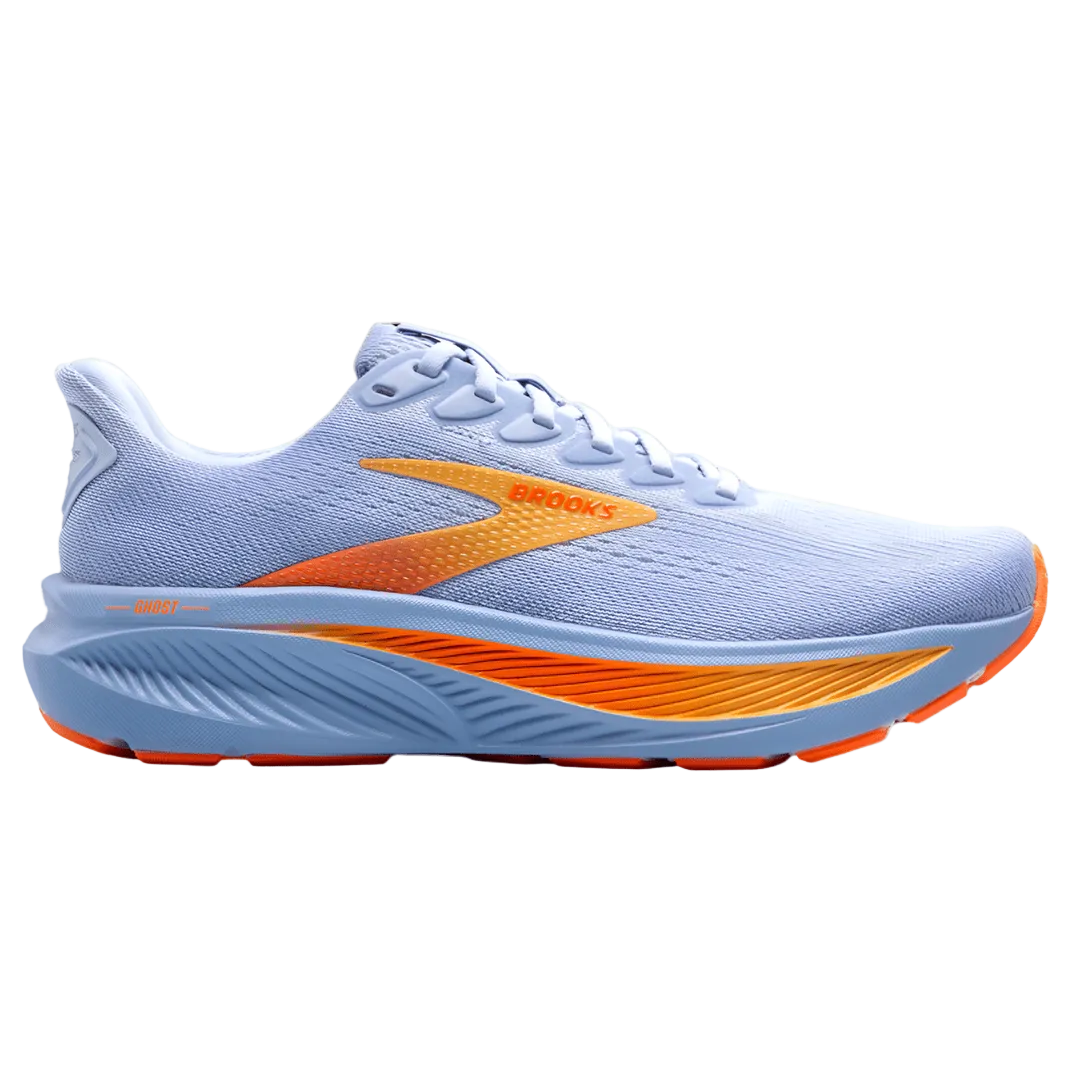 Brooks Women's Ghost 17 – Blue Heron/White/Orange - Interval Running