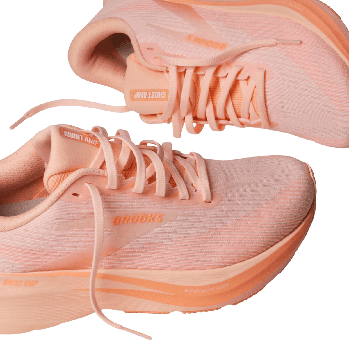 Brooks Women's Ghost Amp – Peach/Peach/White - Interval Running