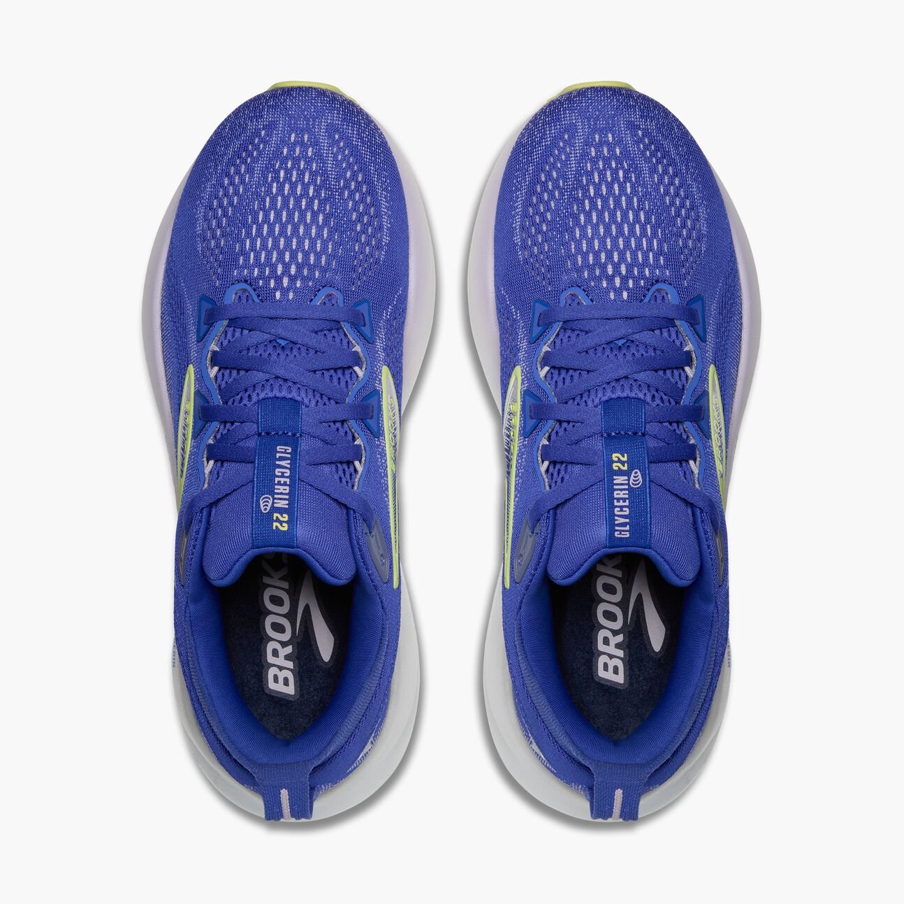 Brooks Women's Glycerin 22 - Amparo Blue / Hyper Iris / Yellow - Interval Running