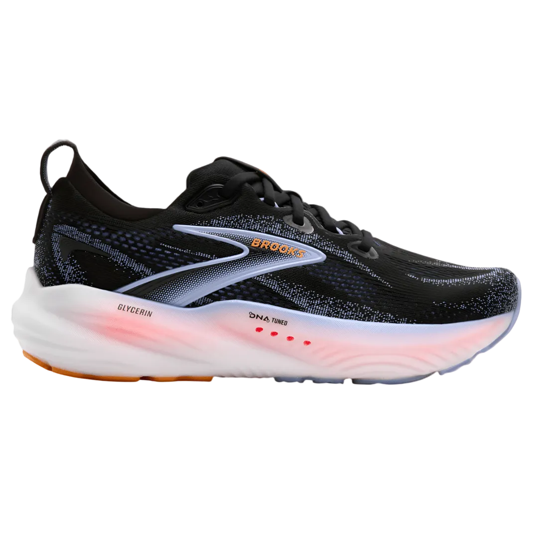 Brooks Women's Glycerin 22 - Black / Blue Heron / Orange - Interval Running