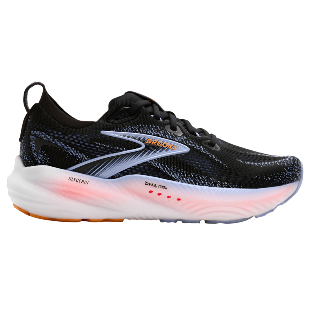 Brooks Women's Glycerin 22 - Black / Blue Heron / Orange - Interval Running
