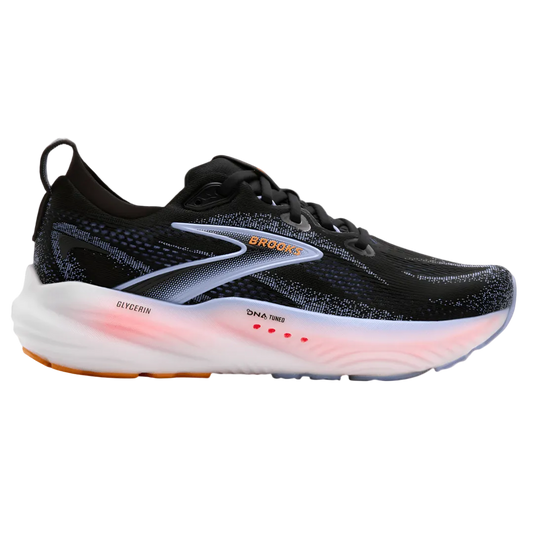 Brooks Women's Glycerin 22 - Black / Blue Heron / Orange - Interval Running