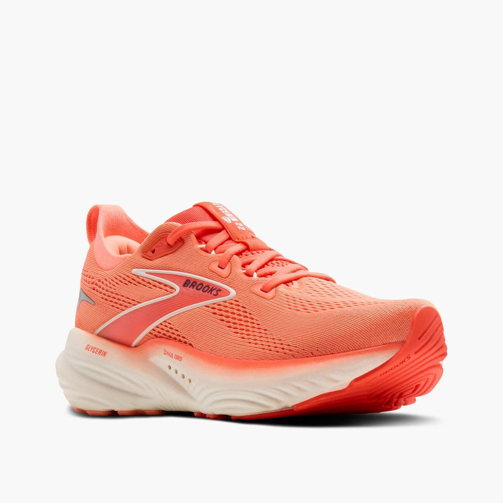 Brooks Women's Glycerin 22 - Desert Flower / Hot Coral / Milk - Interval Running