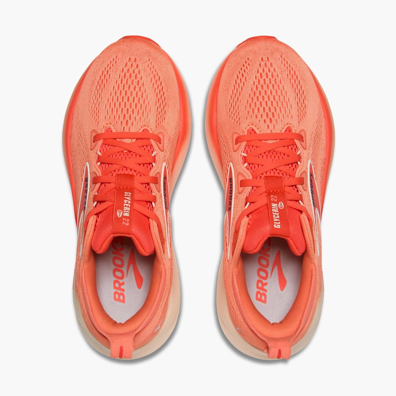 Brooks Women's Glycerin 22 - Desert Flower / Hot Coral / Milk - Interval Running