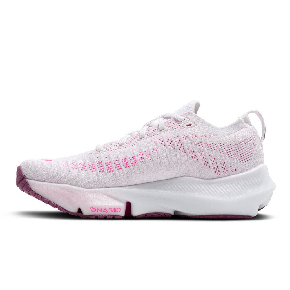 Brooks Women's Glycerin Flex - White / Cyber Pink / Argyle - Interval Running
