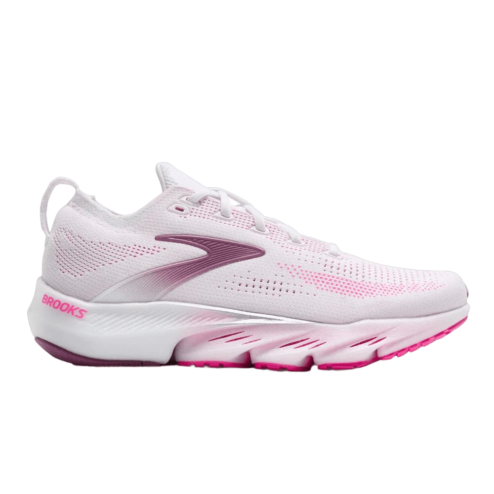 Brooks Women's Glycerin Flex - White / Cyber Pink / Argyle - Interval Running