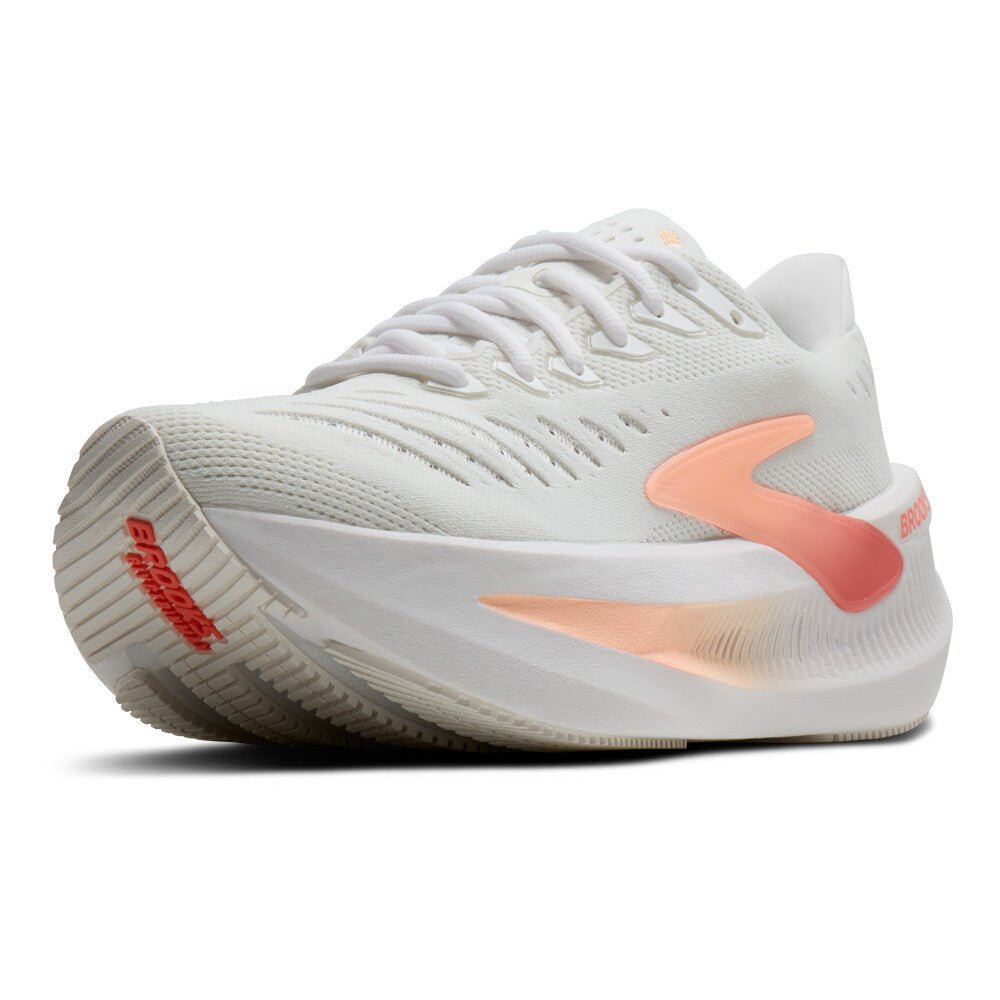 Brooks Women's Glycerin Max 2 - White / Coral / Peach - Interval Running