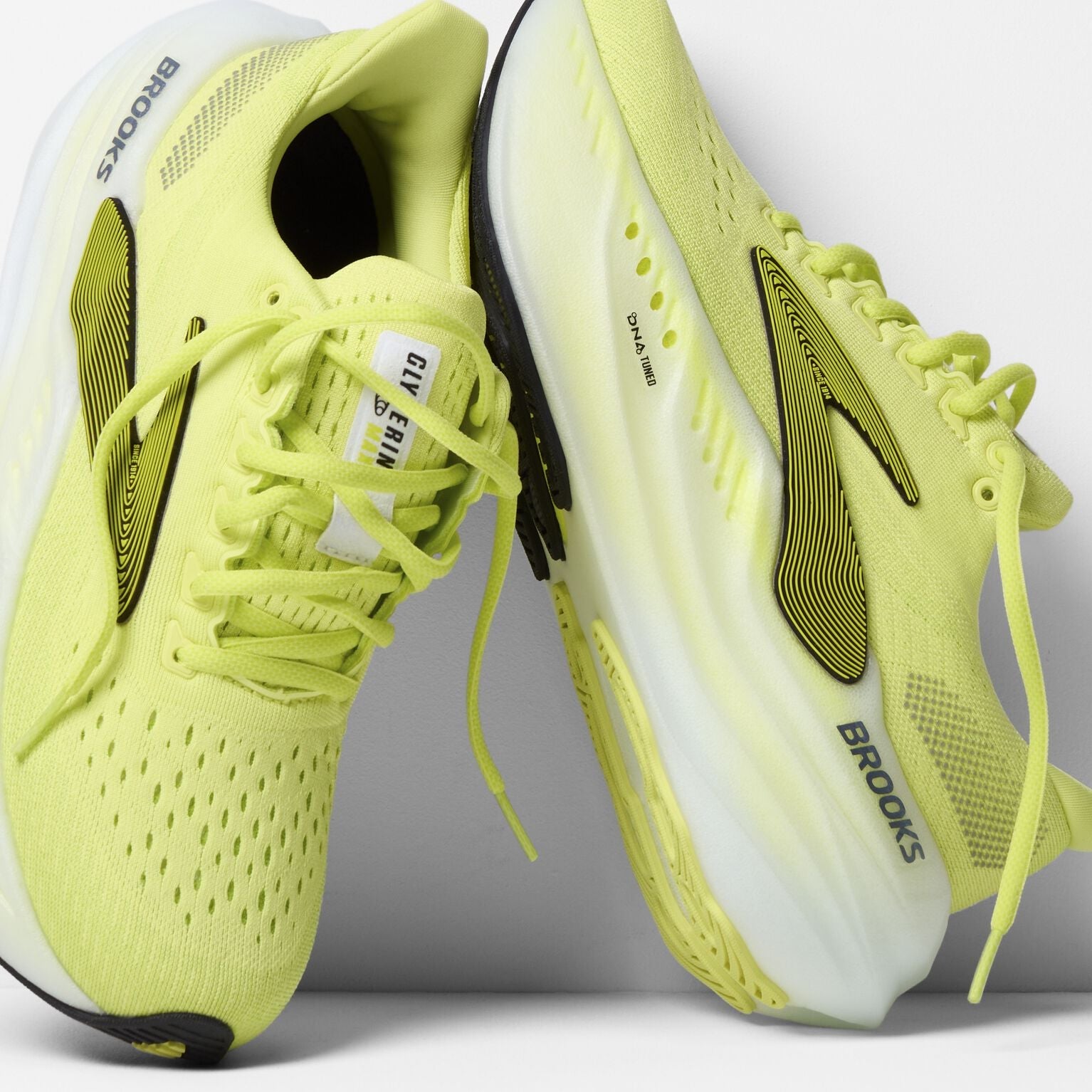 Brooks Women's Glycerin Max | Sunny Lime / Black / White - Interval Running