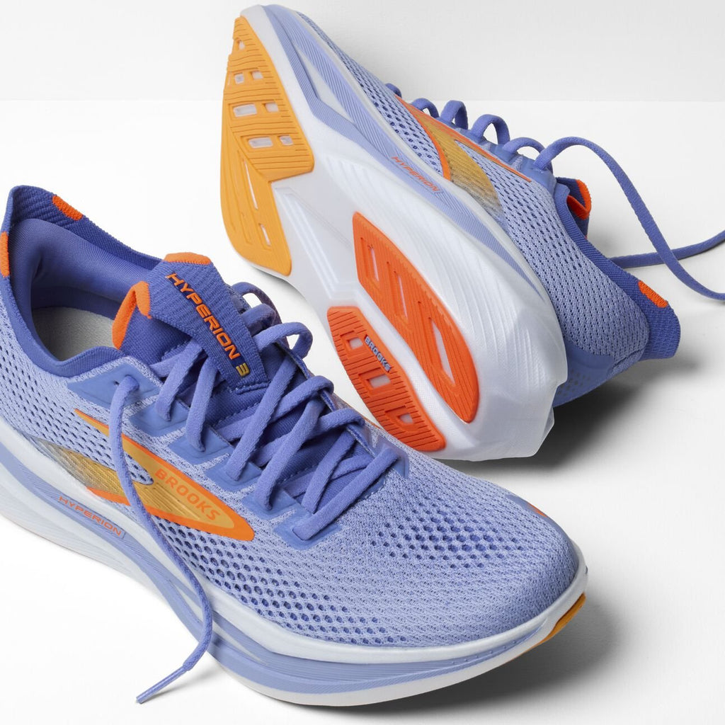 Brooks Women's Hyperion 3 | Blue Heron / Orange / White - Interval Running