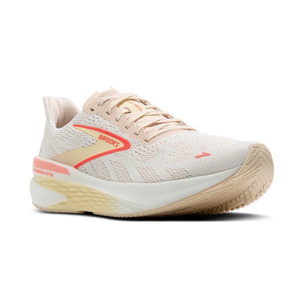 Brooks Women's Hyperion GTS 2 - White/Peach/Coral - Interval Running