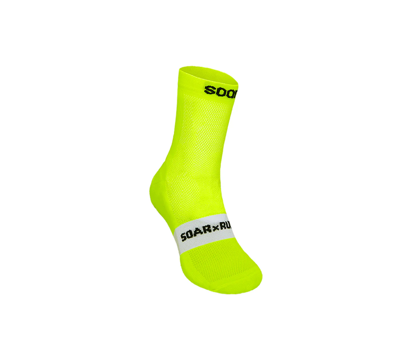 Soar Crew Sock - Fluro Yellow