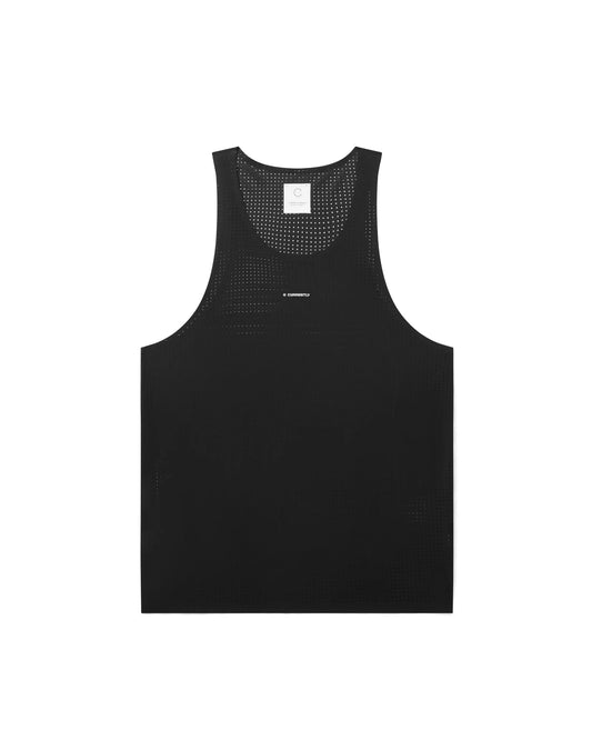 Currently C - R™ Pro Singlet - Black - Interval Running