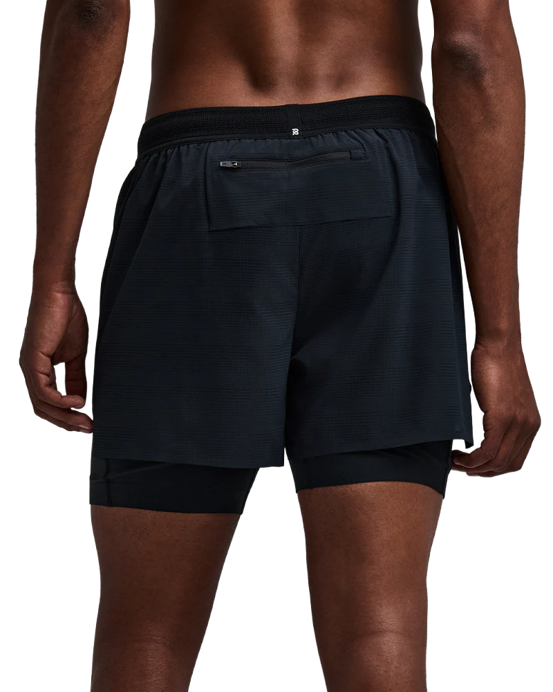 Bandit Men's CoolGrid™ 2-in-1 Run Short - Black