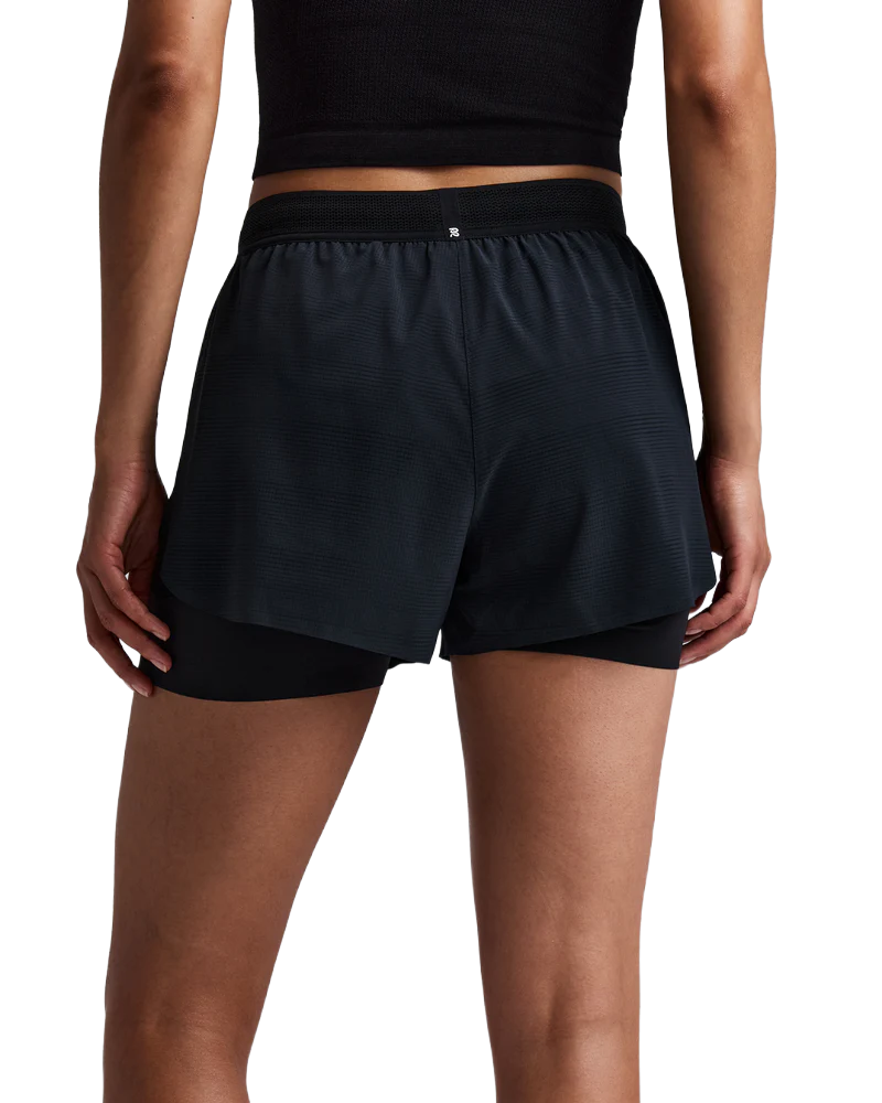 Bandit Women's CoolGrid™ 2-in-1 Run Shorts - Black