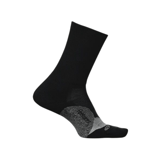 Feetures Elite Light Cushion Mini Crew – Black - Interval Running