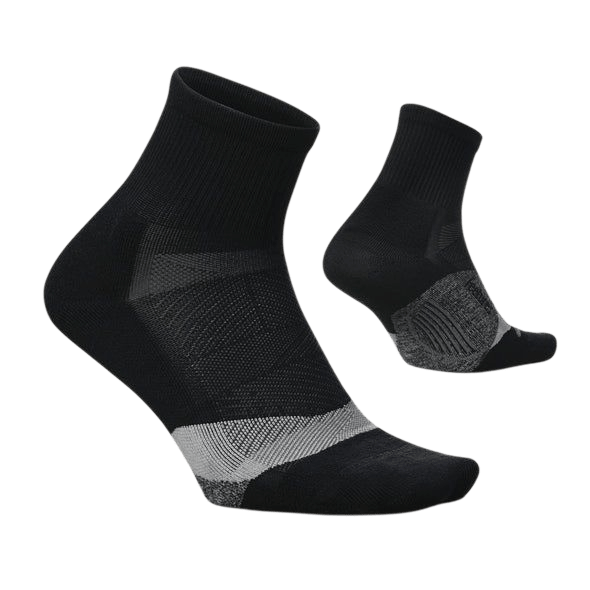Feetures Elite Light Cushion Quarter – Black - Interval Running