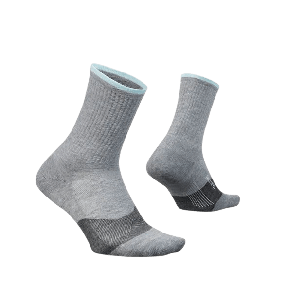 Feetures Trail Max Cushion Mini Crew – Blue Ridge Charcoal - Interval Running