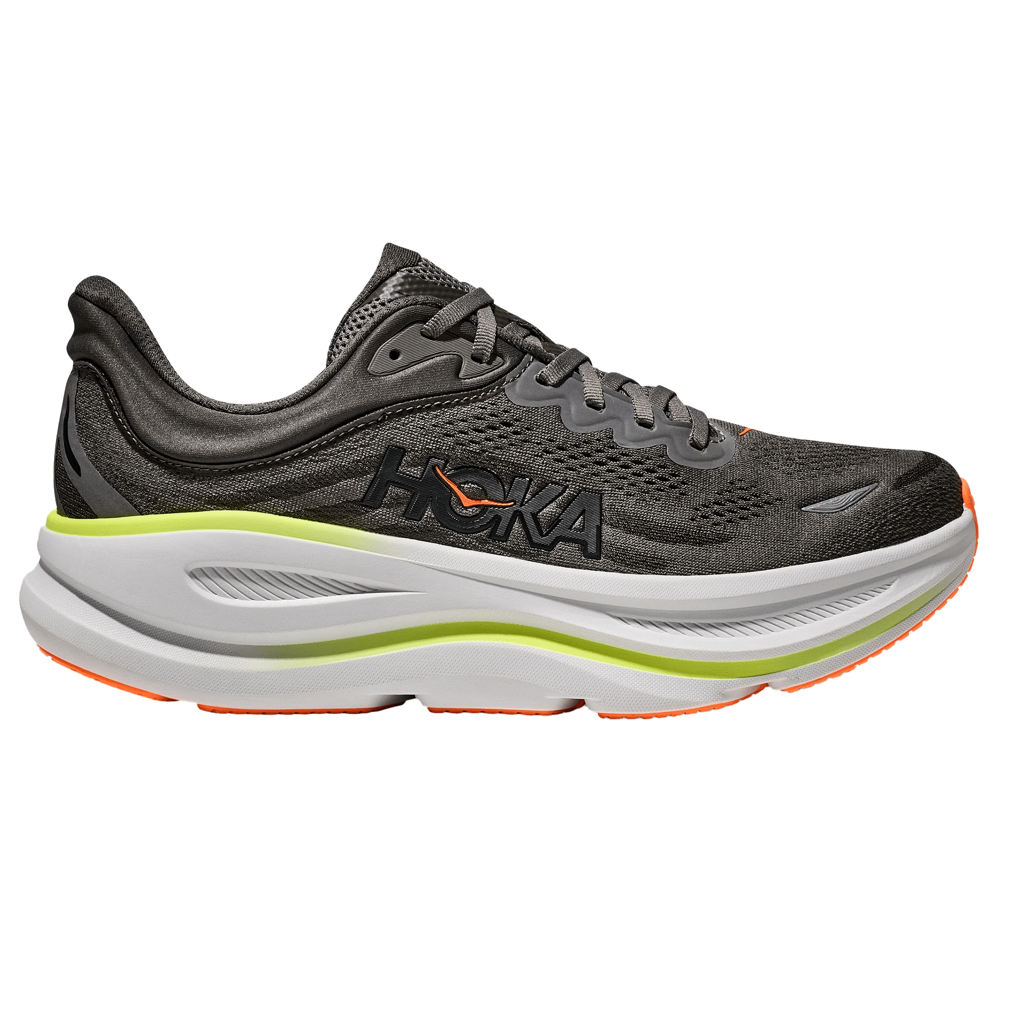 Hoka Men’s Bondi 9 - Ashphalt Grey / Gravel - Interval Running