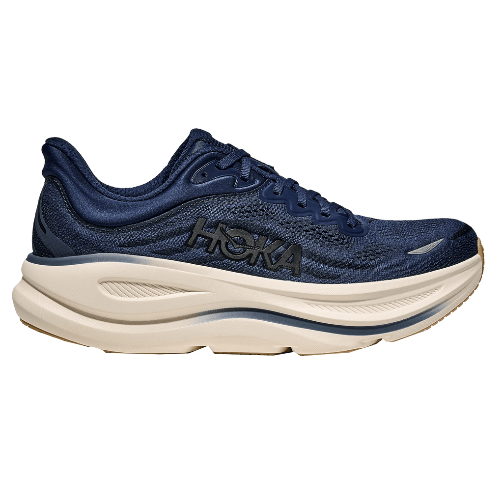 Hoka Men’s Bondi 9 - Midnight Blue / Varsity Navy - Interval Running