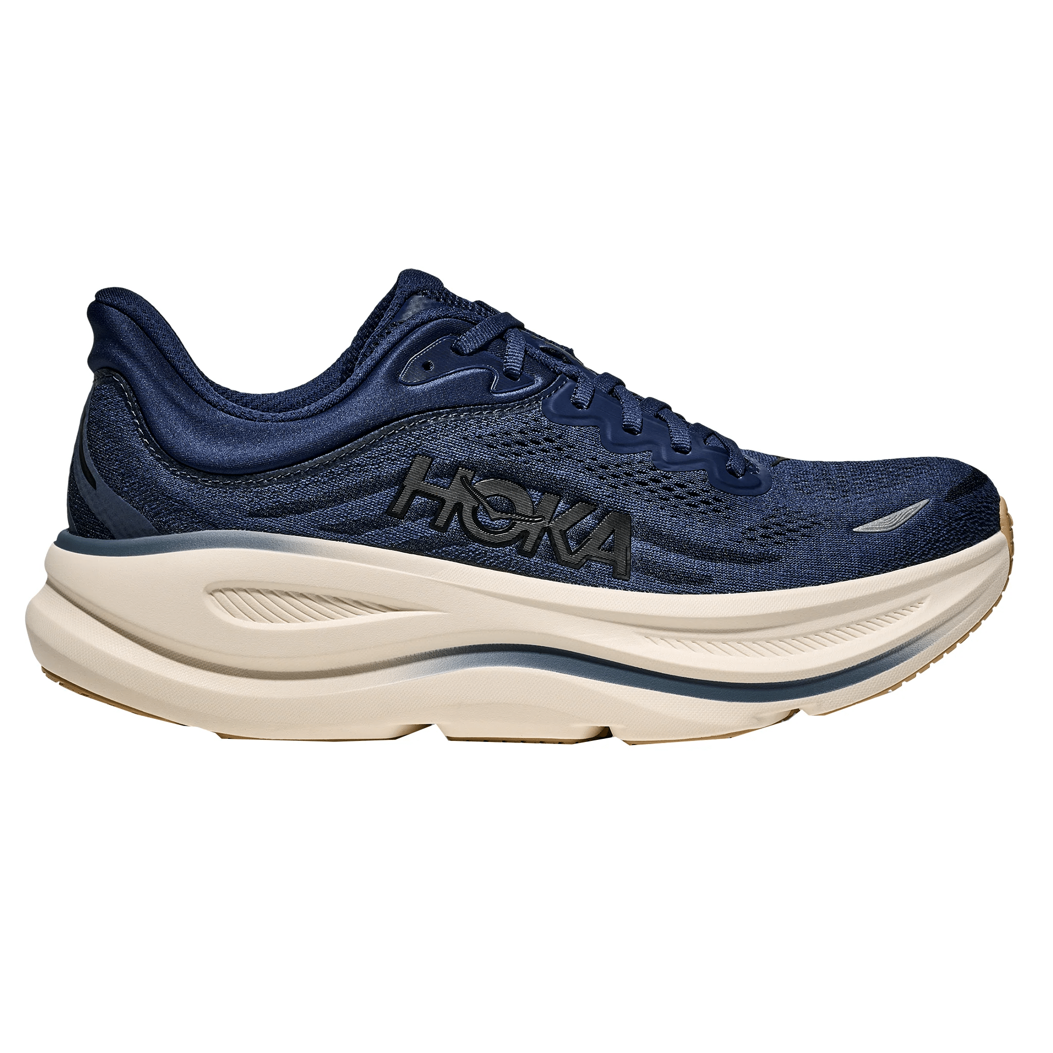 Hoka Men’s Bondi 9 - Midnight Blue / Varsity Navy - Interval Running