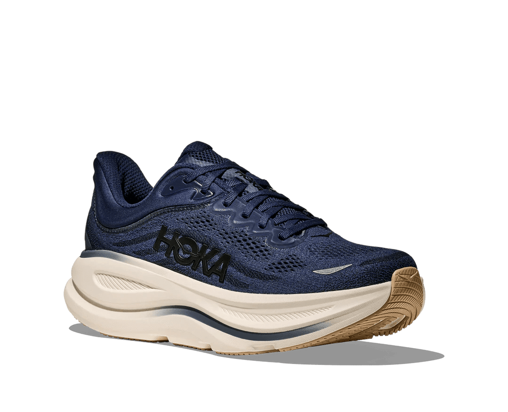 Hoka Men’s Bondi 9 - Midnight Blue / Varsity Navy - Interval Running