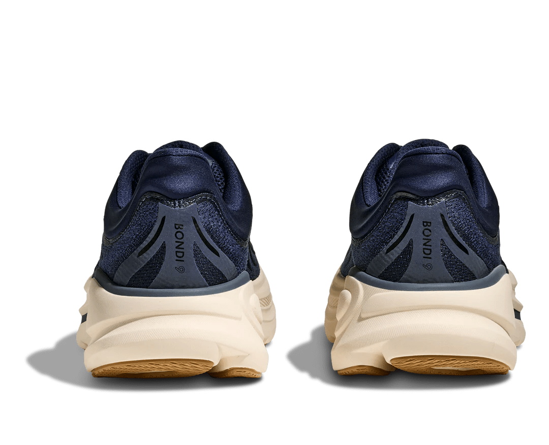 Hoka Men’s Bondi 9 - Midnight Blue / Varsity Navy - Interval Running