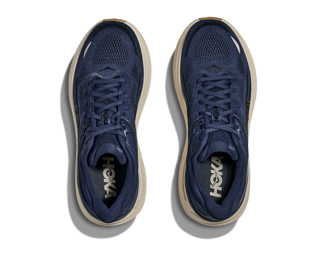 Hoka Men’s Bondi 9 - Midnight Blue / Varsity Navy - Interval Running