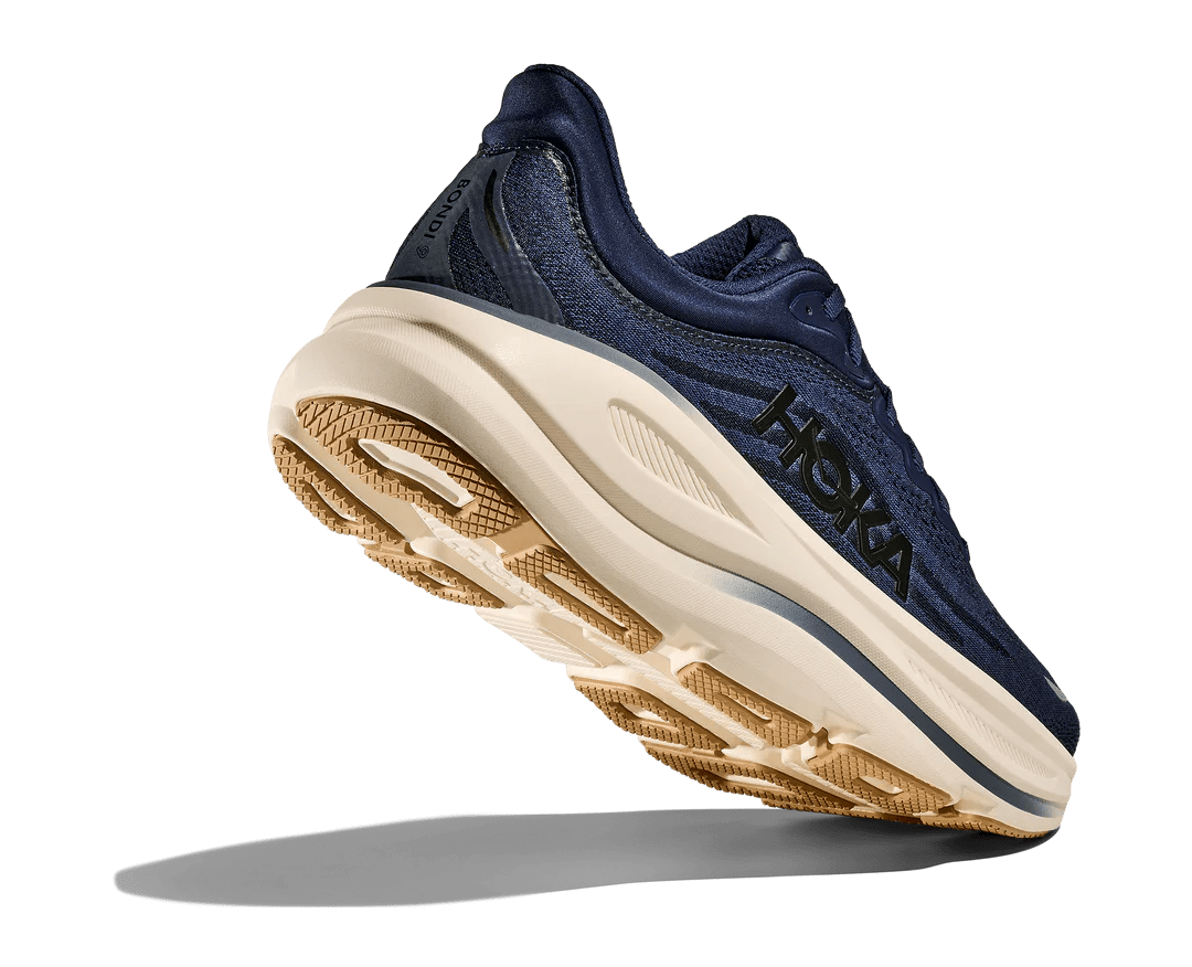 Hoka Men’s Bondi 9 - Midnight Blue / Varsity Navy - Interval Running