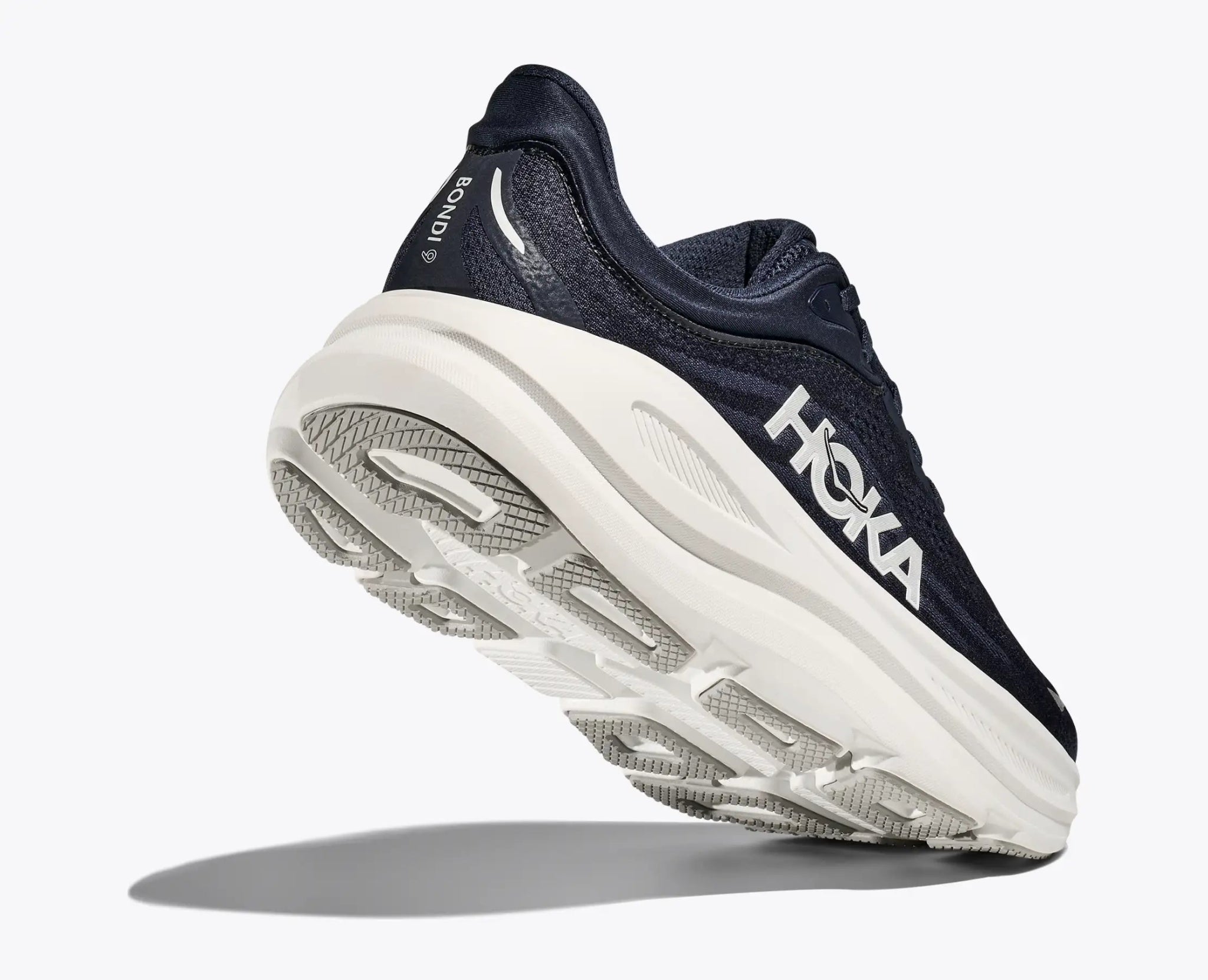 Hoka Men’s Bondi 9 - Varsity Navy / White - Interval Running
