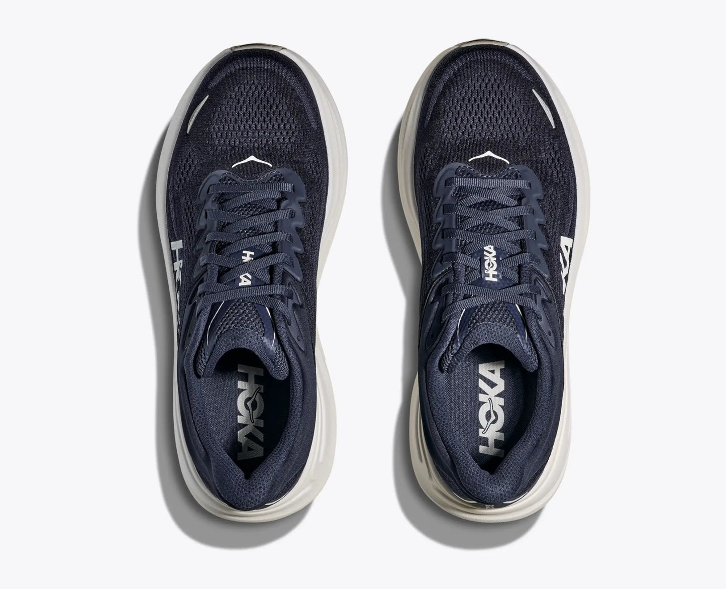Hoka Men’s Bondi 9 - Varsity Navy / White - Interval Running