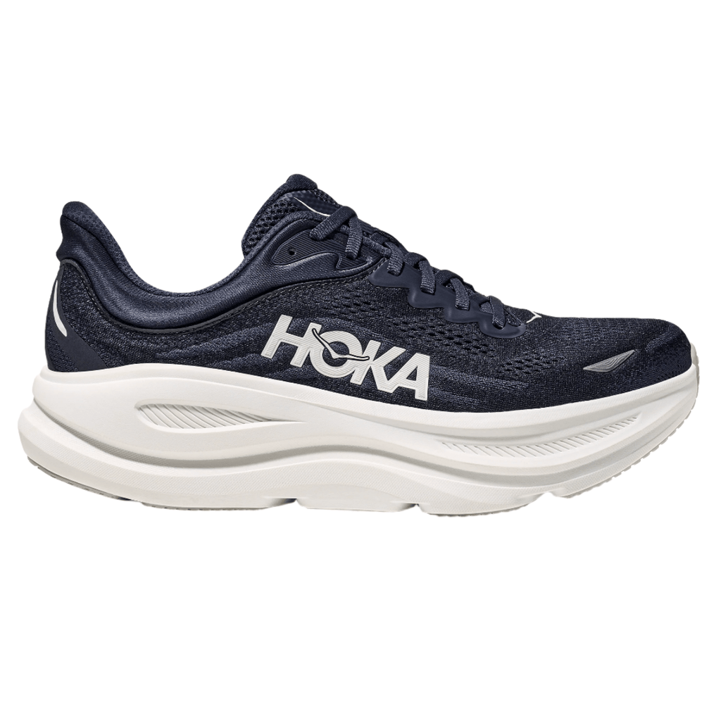 Hoka Men’s Bondi 9 - Varsity Navy / White - Interval Running