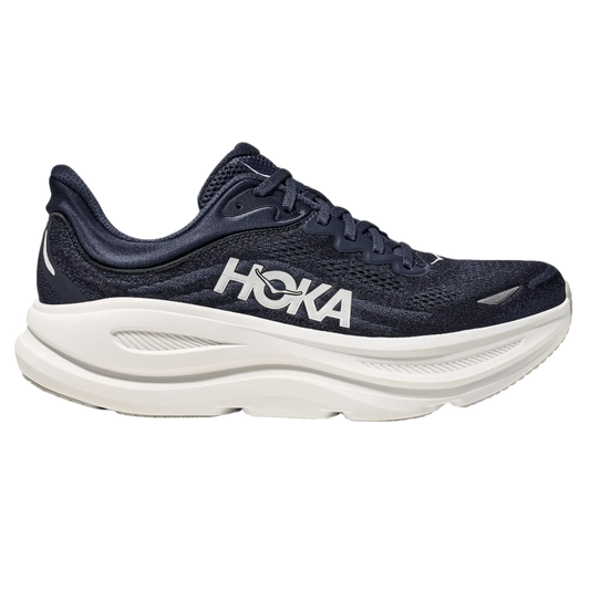 Hoka Men’s Bondi 9 - Varsity Navy / White - Interval Running
