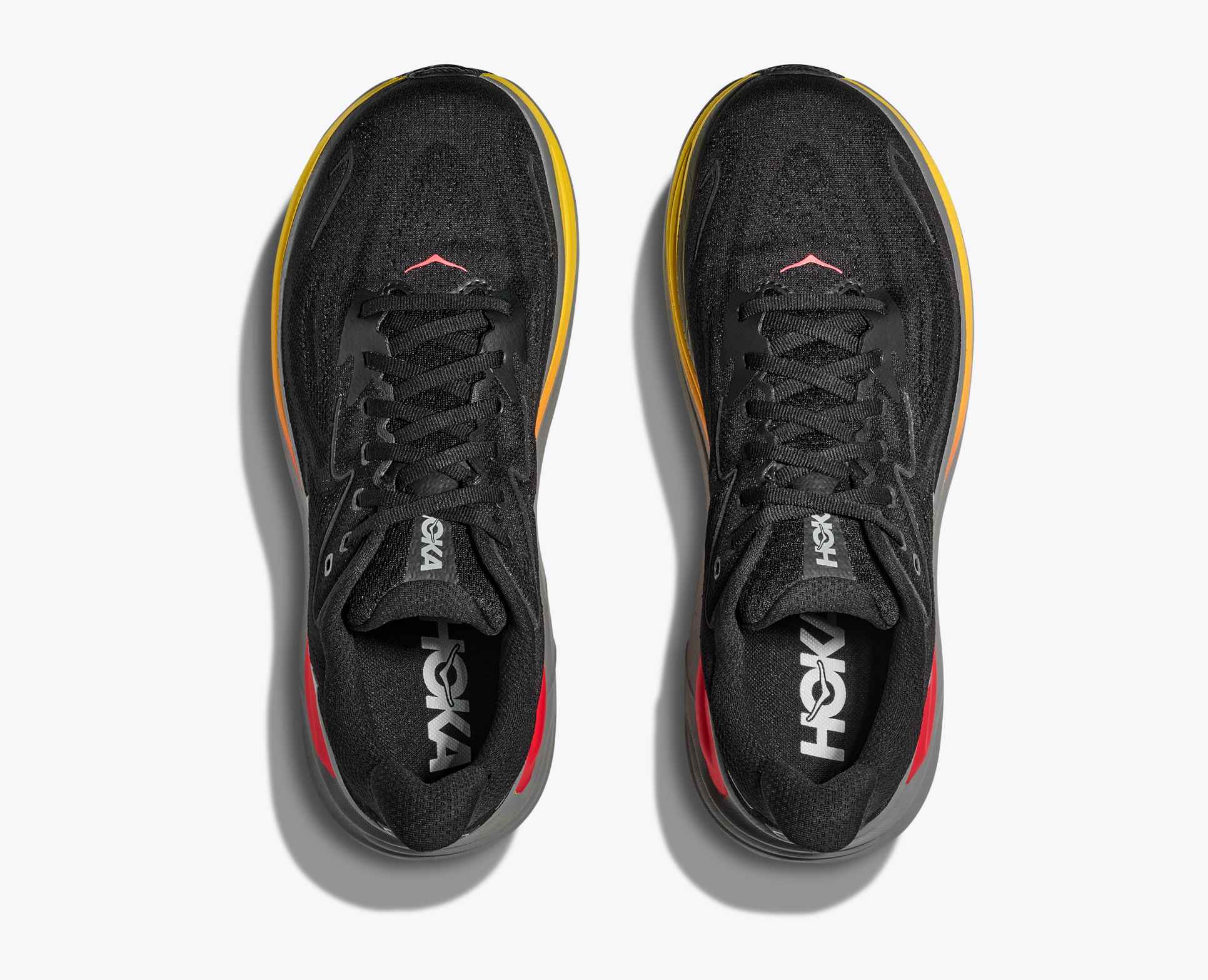 Hoka Men's Clifton 10 – Black / Galactic Grey - Interval Running