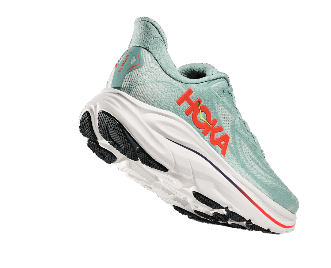 Hoka Men's Clifton 10 – Sage / Neon Flame - Interval Running