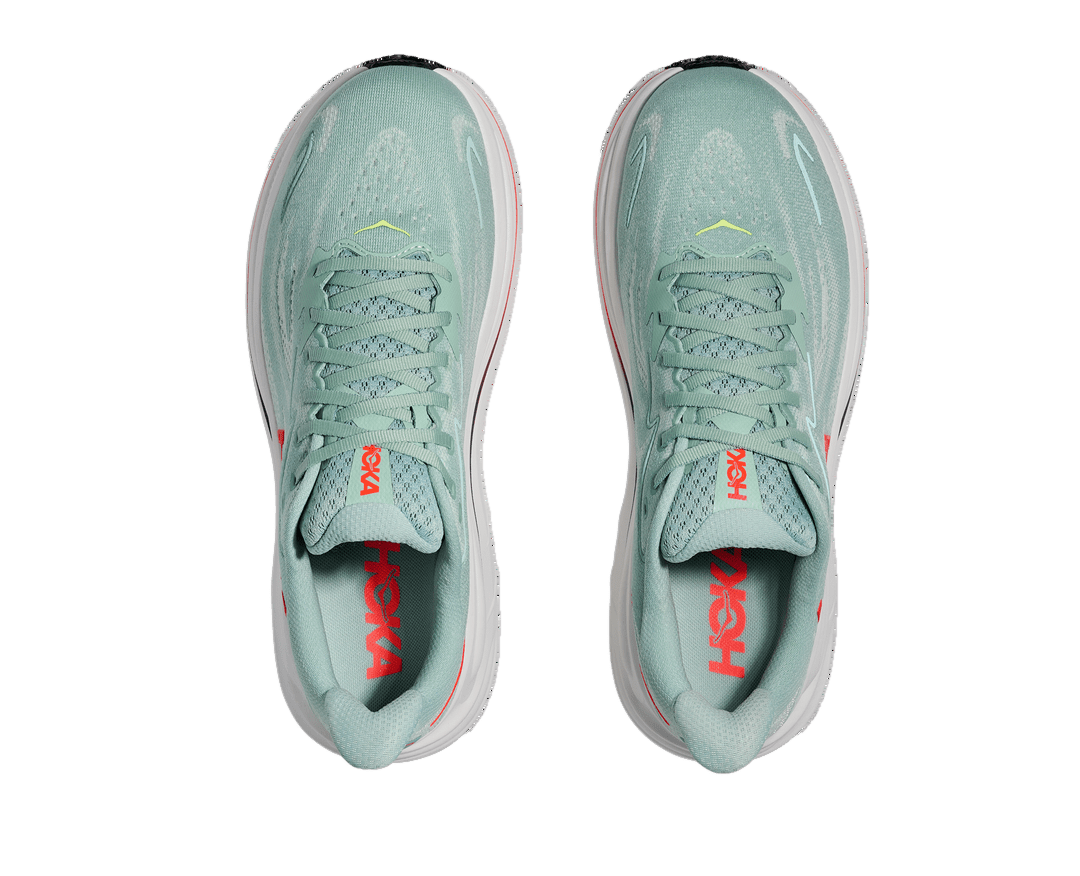 Hoka Men's Clifton 10 – Sage / Neon Flame - Interval Running
