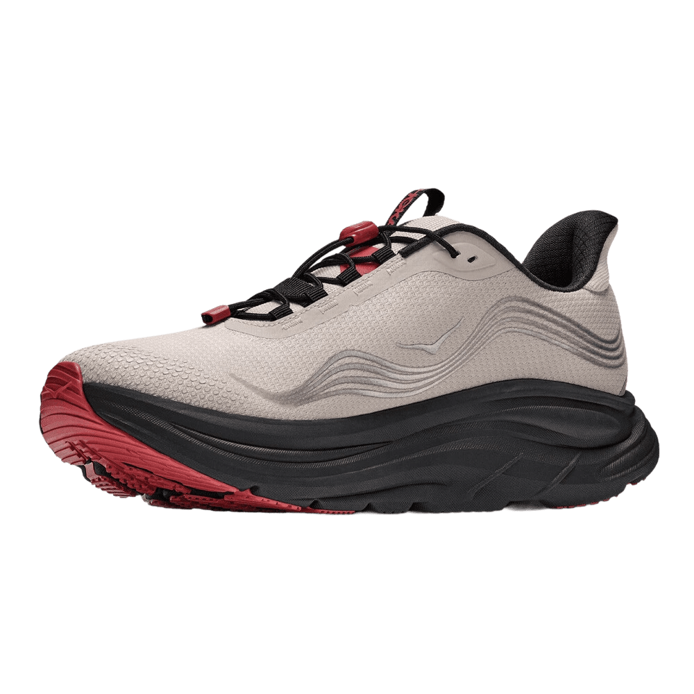 Hoka Men's Clifton 11 GTX – River Rock Grey / Carbon Black - Interval Running