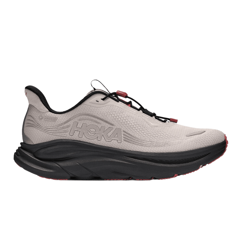 Hoka Men's Clifton 11 GTX – River Rock Grey / Carbon Black - Interval Running