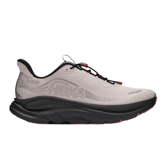 Hoka Men's Clifton 11 GTX – River Rock Grey / Carbon Black - Interval Running