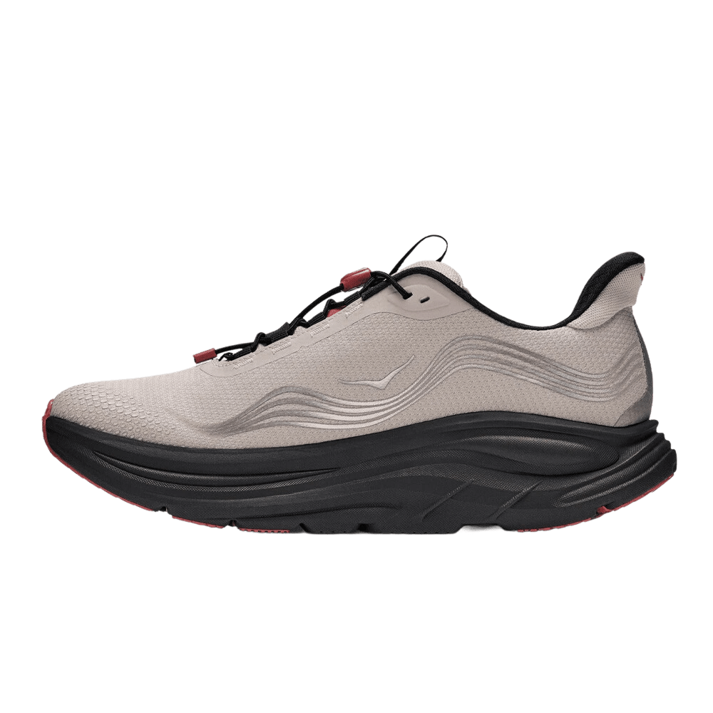 Hoka Men's Clifton 11 GTX – River Rock Grey / Carbon Black - Interval Running