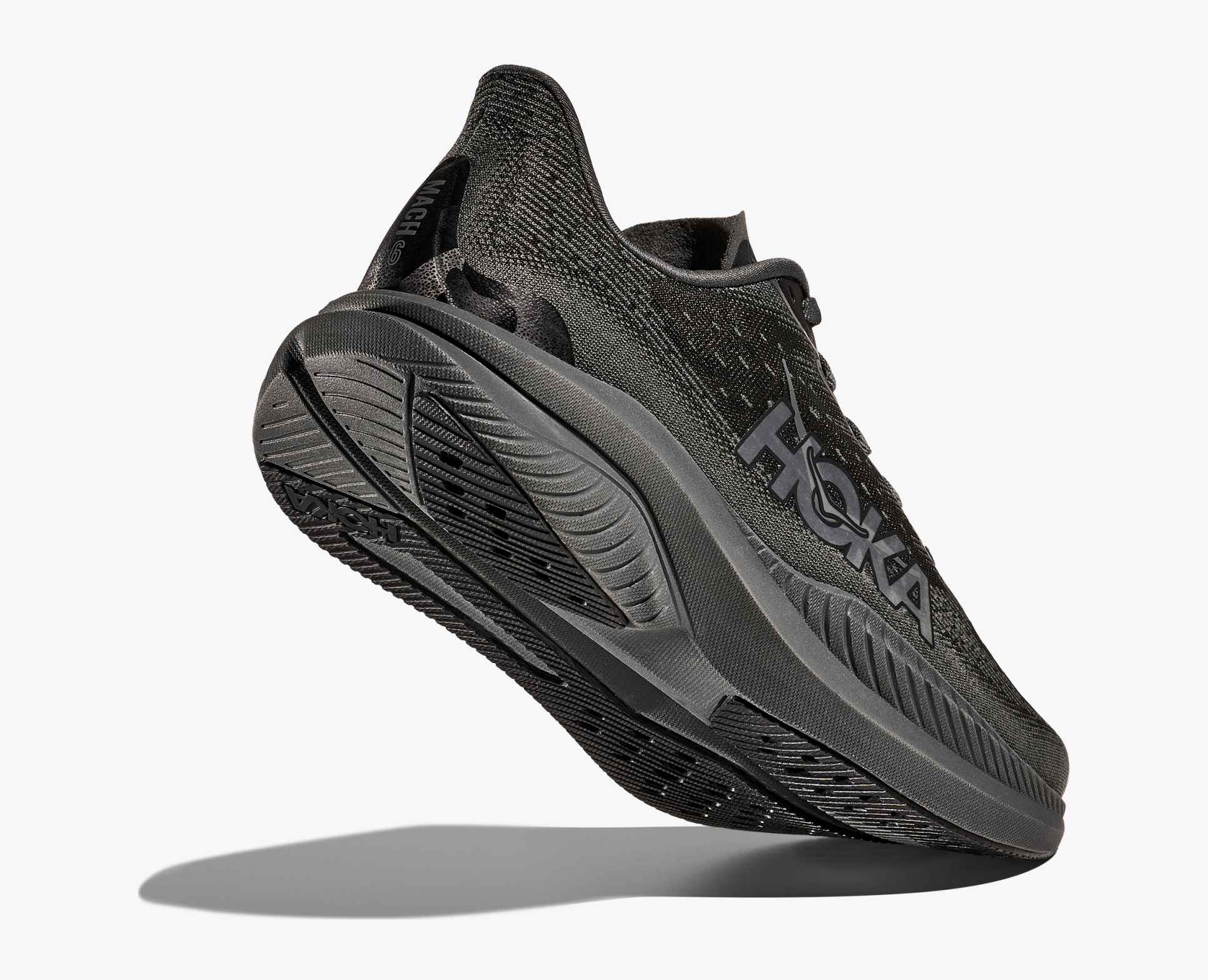Hoka Men's Mach 6 - Black / Black - Interval Running