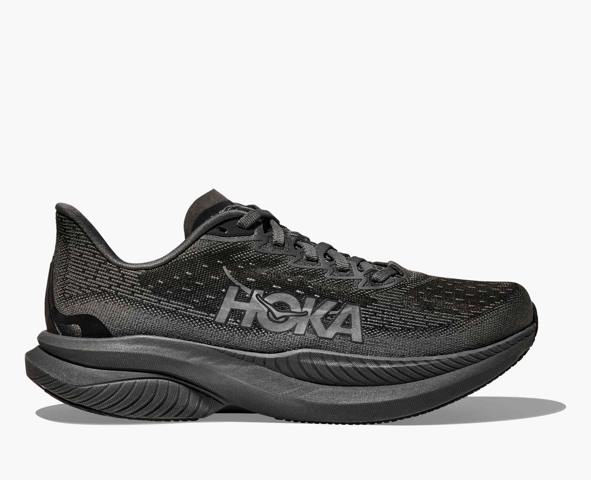 Hoka Men's Mach 6 - Black / Black - Interval Running