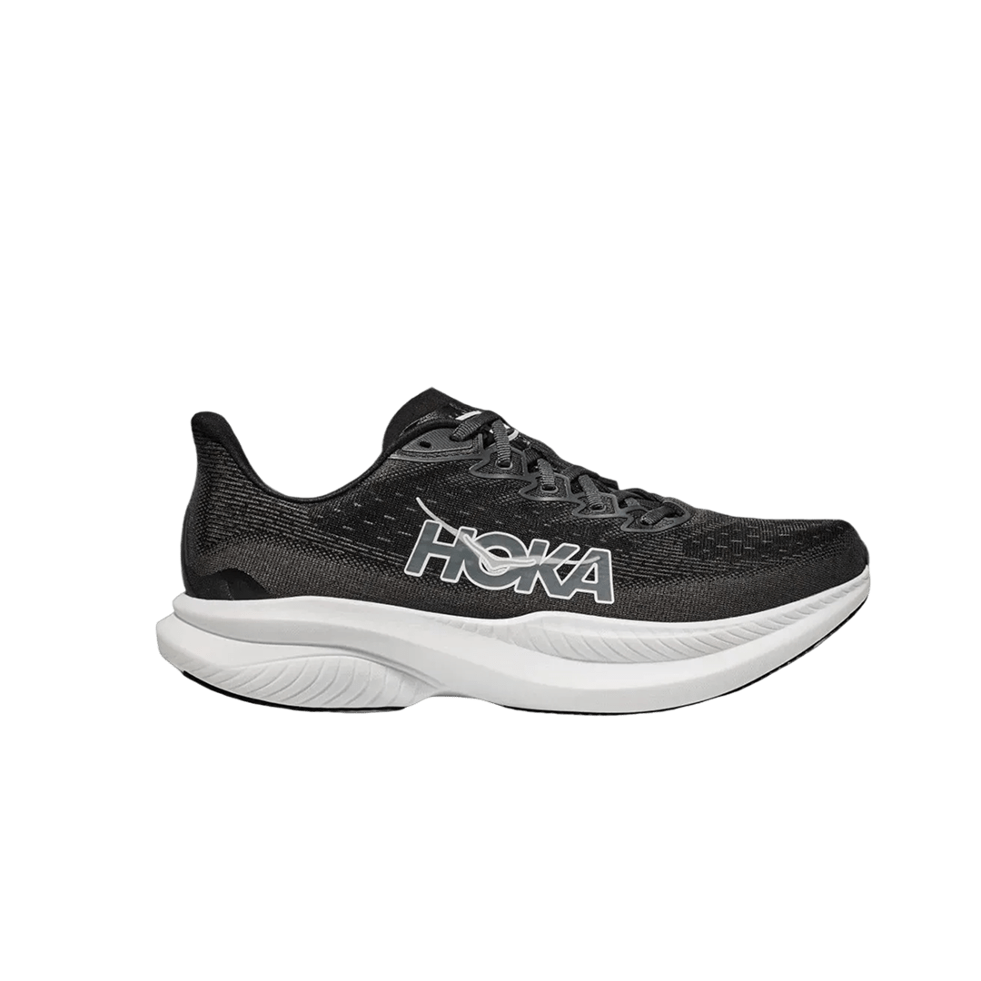 Hoka Men's Mach 6 - Black / White - Interval Running