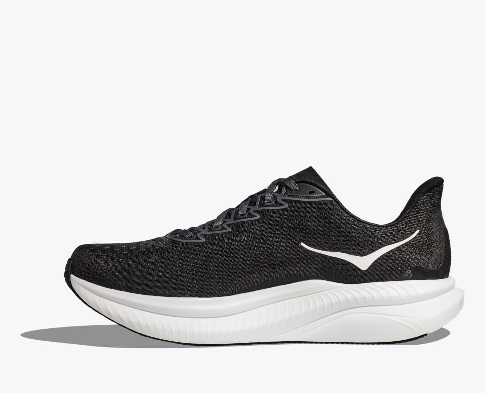 Hoka Men's Mach 6 - Black / White - Interval Running