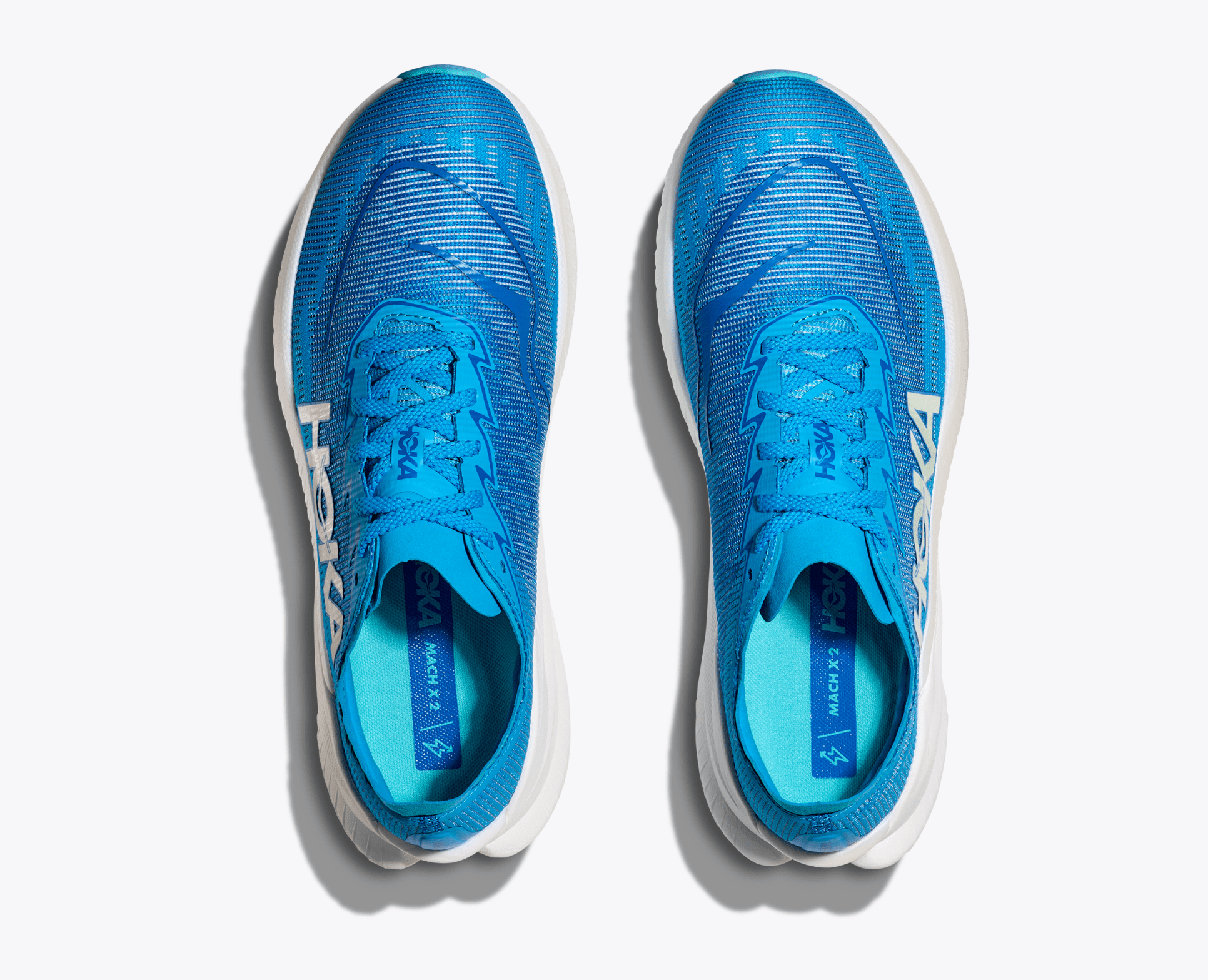 Hoka Men's Mach X 2 – Skyward Blue / Electric Cobalt - Interval Running