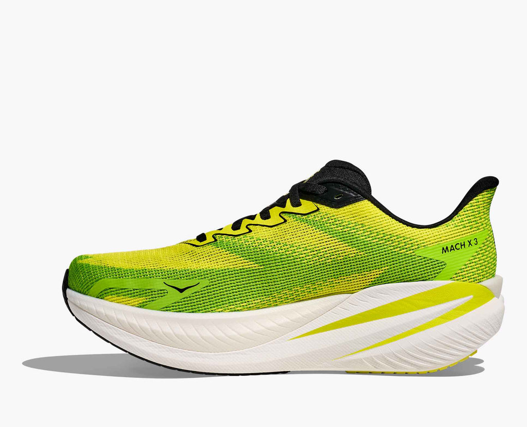 Hoka Men's Mach X3 | Neon Hoka Citrus / Neon Lime - Interval Running