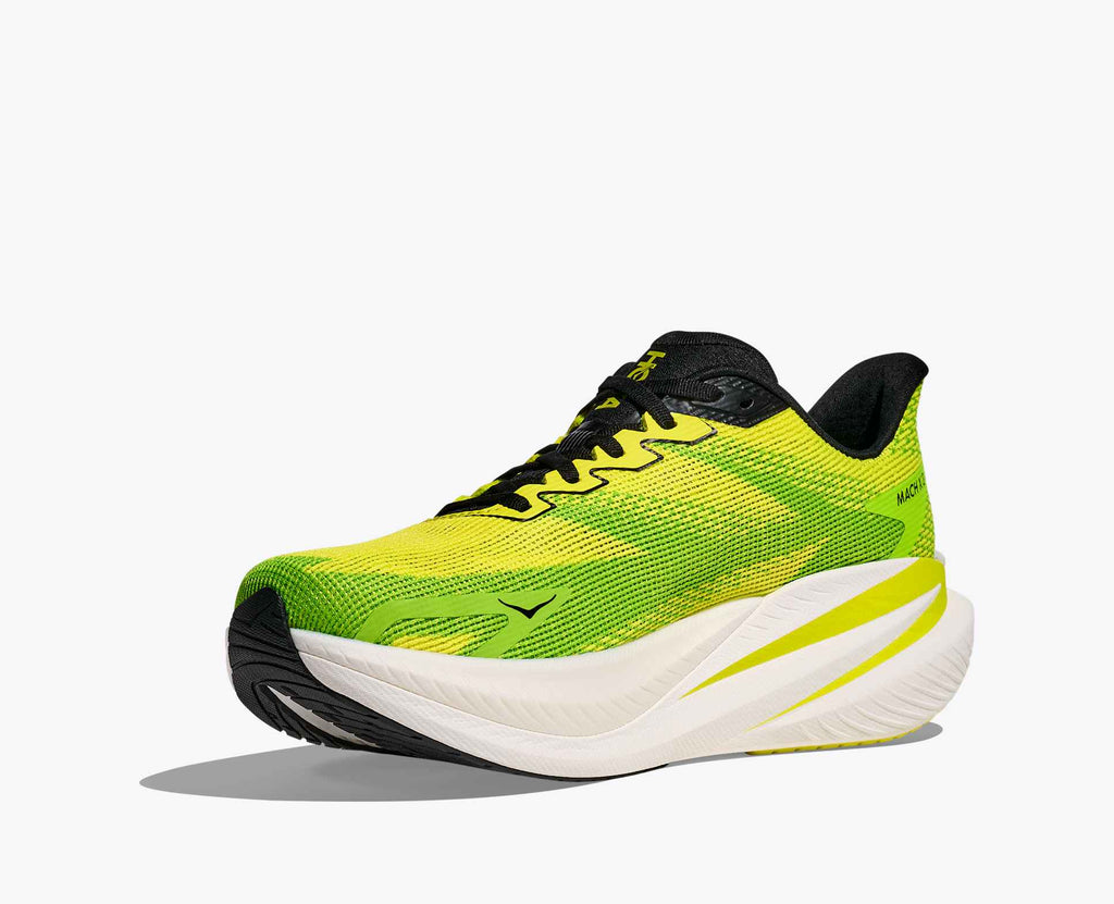 Hoka Men's Mach X3 | Neon Hoka Citrus / Neon Lime - Interval Running