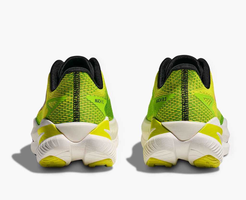 Hoka Men's Mach X3 | Neon Hoka Citrus / Neon Lime - Interval Running