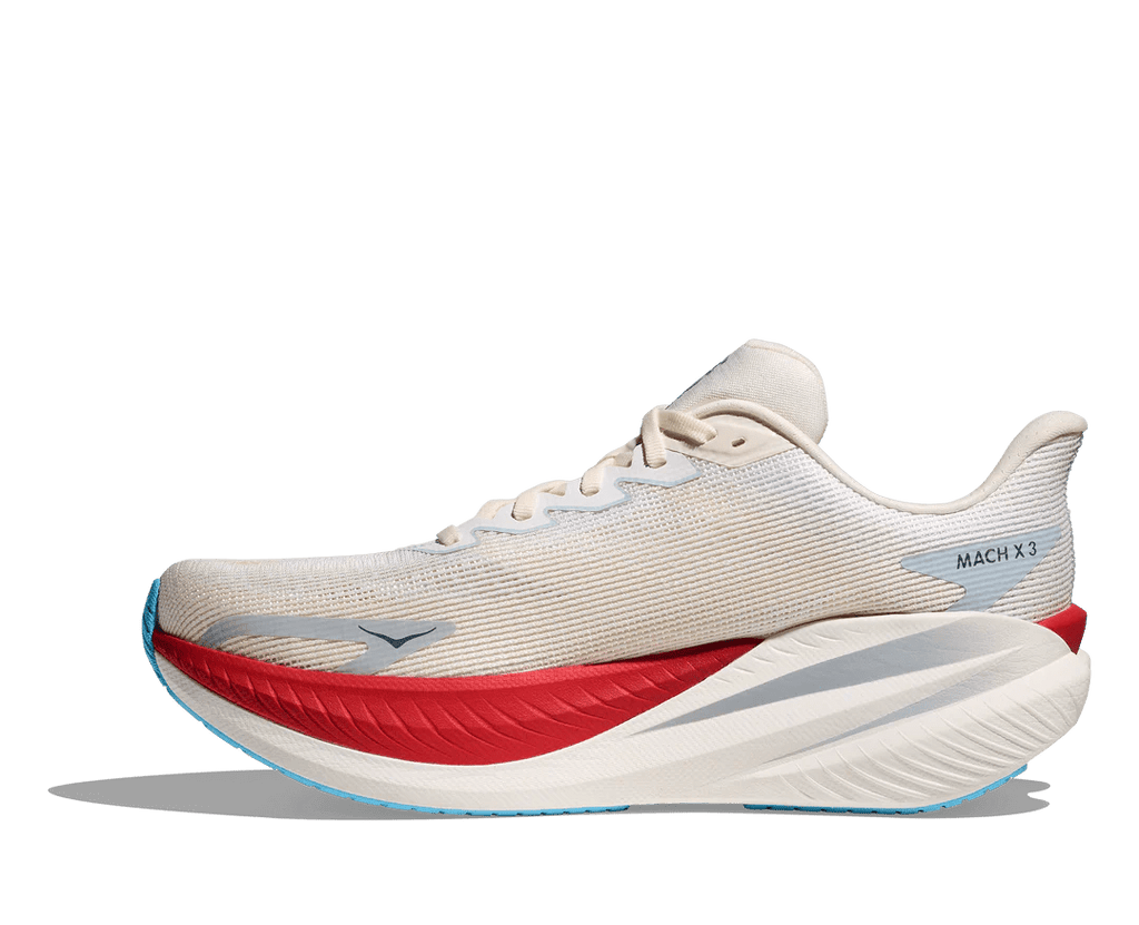 Hoka Men's Mach X3 | White / Alabaster - Interval Running