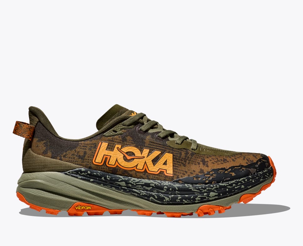 Hoka Men's Speedgoat 6 - Antique Olive - Interval Running